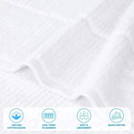 Milo Smart Twist Viscose Cotton Blend Ribbed Bath Sheets, Set of 2 - Bath Sheet by Superior Brand