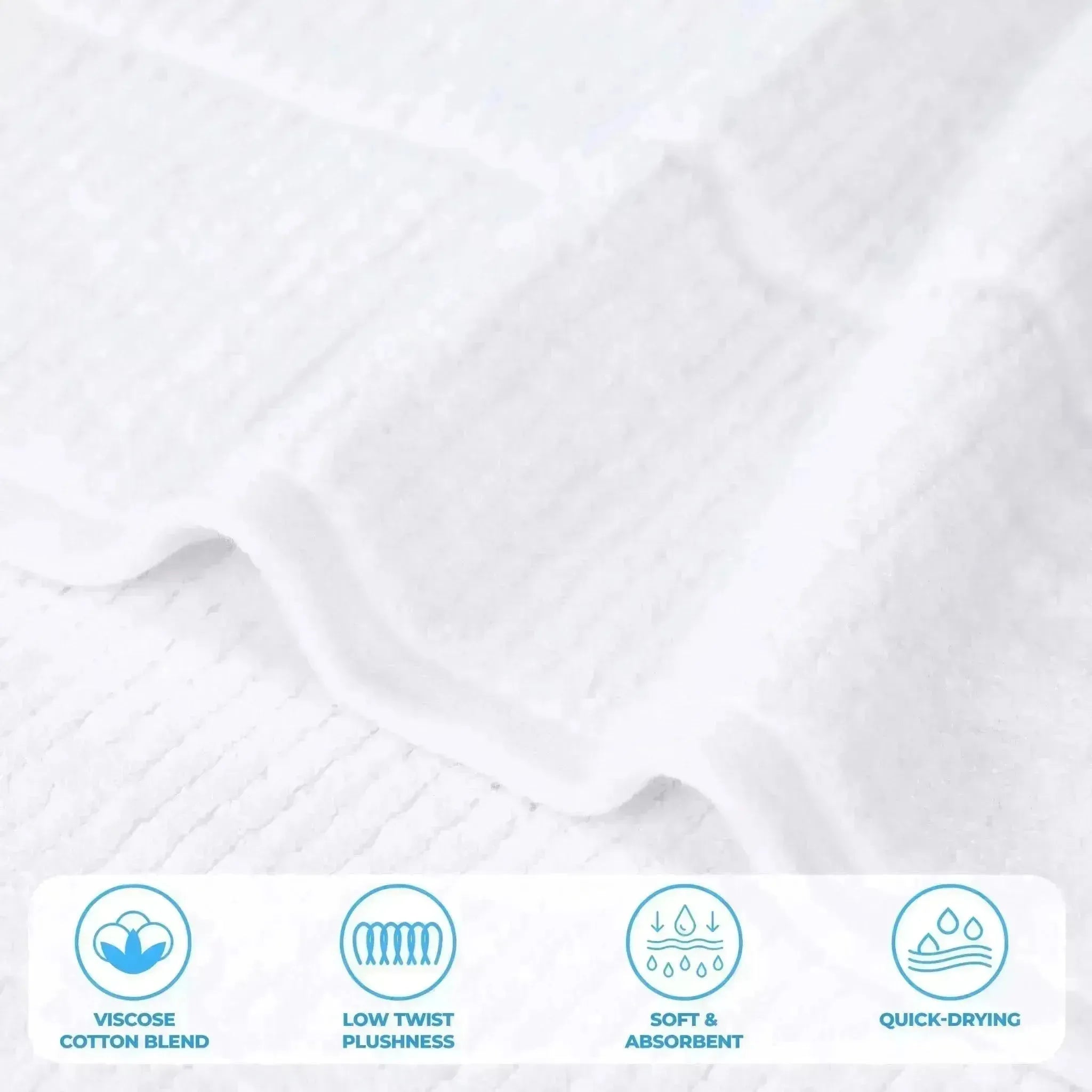 Milo Smart Twist Viscose Cotton Blend Ribbed Bath Sheets, Set of 2 - Bath Sheet by Superior Brand