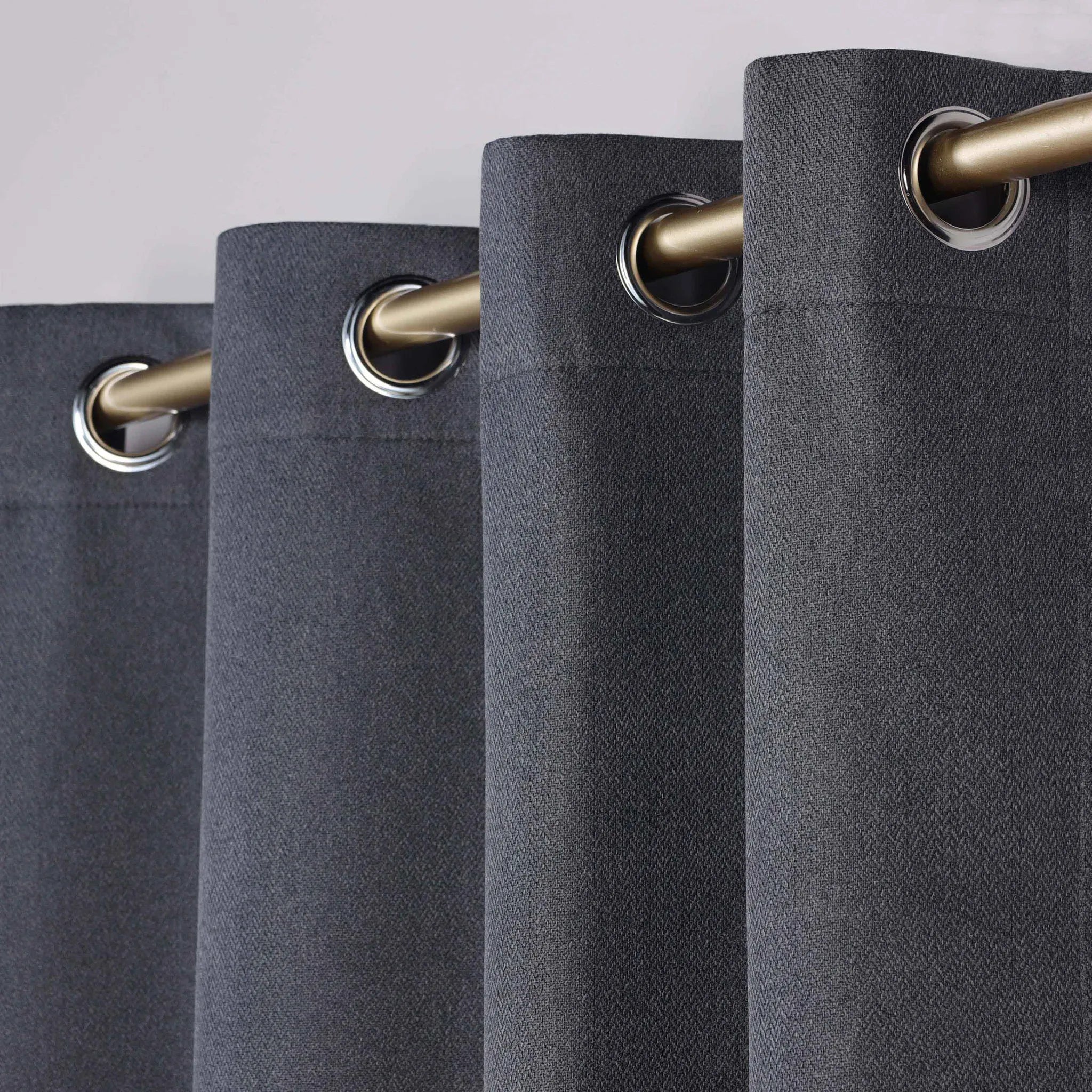 Nyan 100% Blackout Machine Washable Grommet Curtains, Set of 2 Panels - Blackout Curtains by Superior Brand