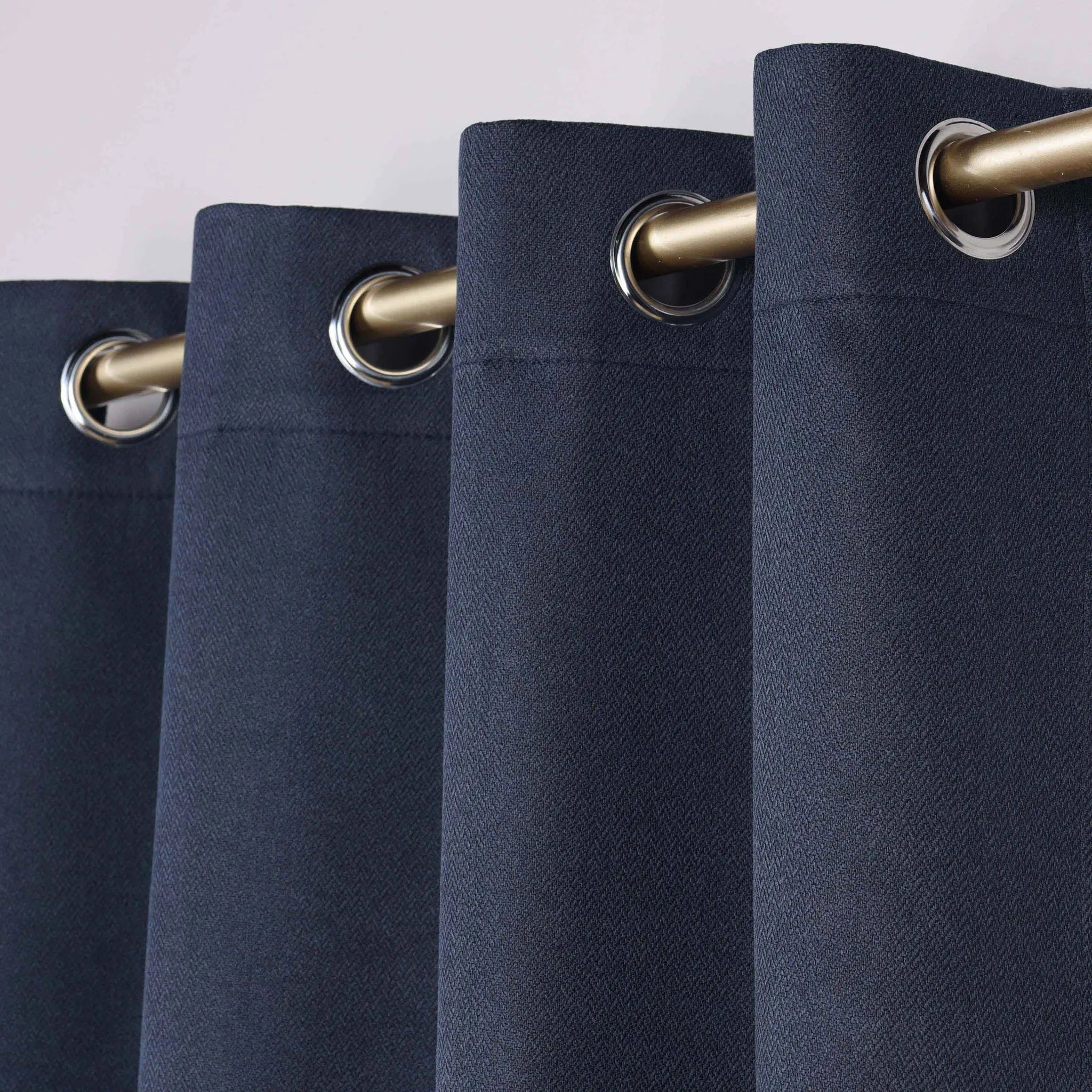 Nyan 100% Blackout Machine Washable Grommet Curtains, Set of 2 Panels - Blackout Curtains by Superior Brand