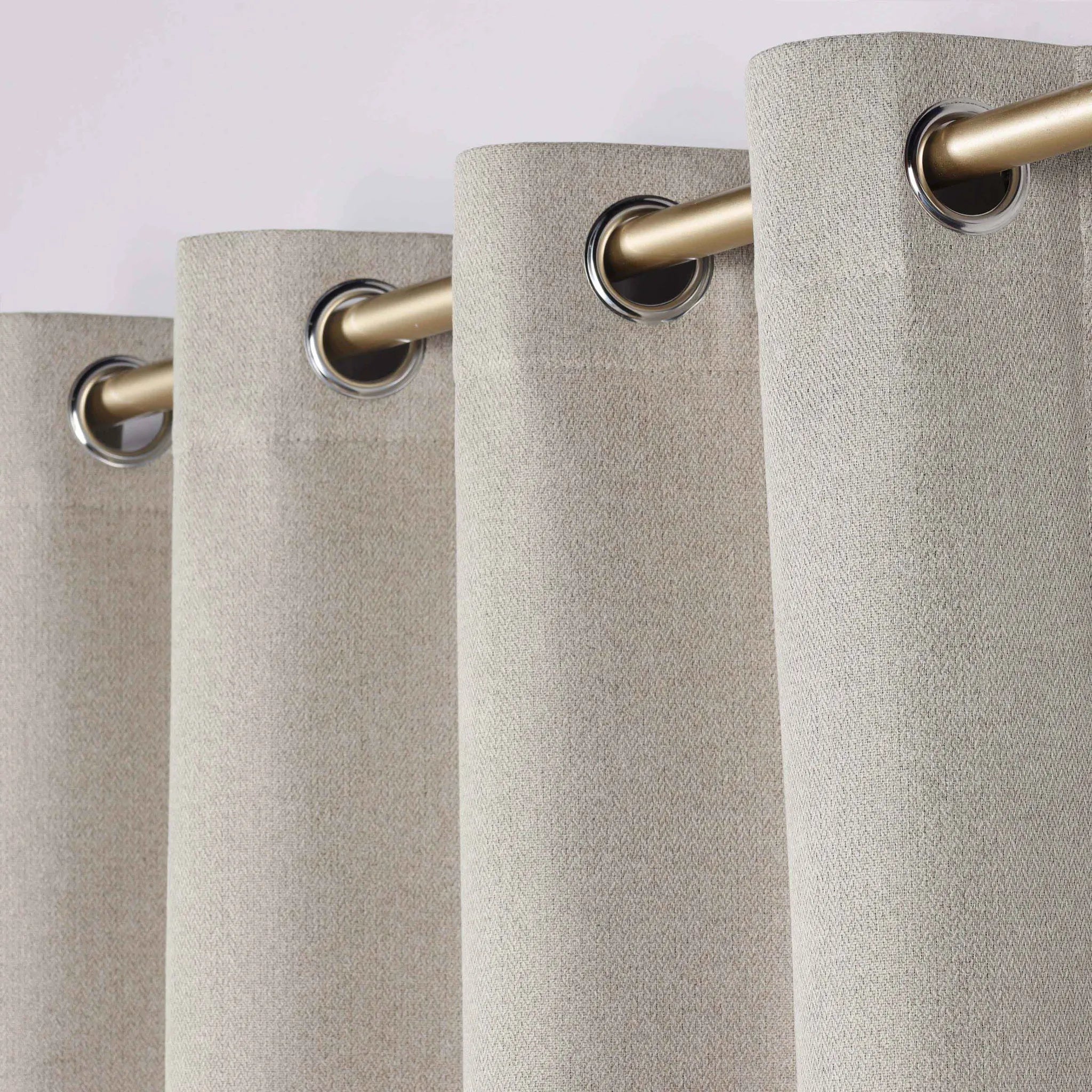 Nyan 100% Blackout Machine Washable Grommet Curtains, Set of 2 Panels - Blackout Curtains by Superior Brand