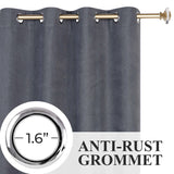 Neal 100% Blackout Machine Washable Grommet Curtains, Set of 2 Panels - Blackout Curtains by Superior Brand