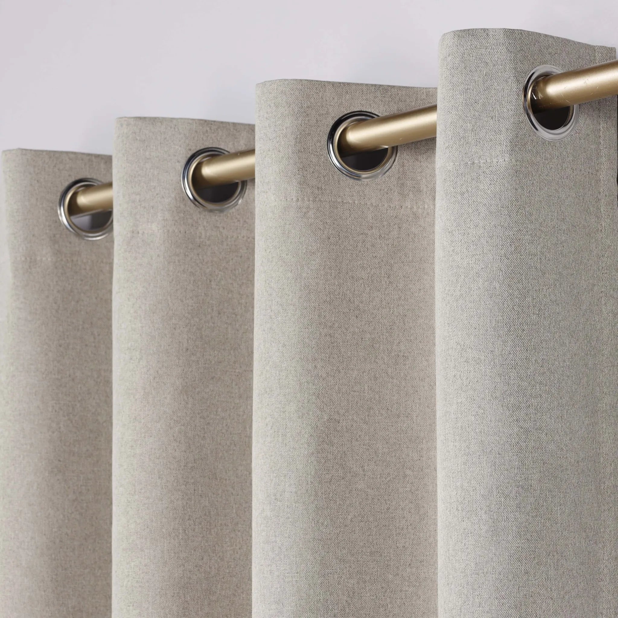 Neal 100% Blackout Machine Washable Grommet Curtains, Set of 2 Panels - Blackout Curtains by Superior Brand