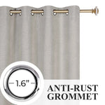 Neal 100% Blackout Machine Washable Grommet Curtains, Set of 2 Panels - Blackout Curtains by Superior Brand
