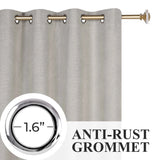 Neal 100% Blackout Machine Washable Grommet Curtains, Set of 2 Panels - Blackout Curtains by Superior Brand
