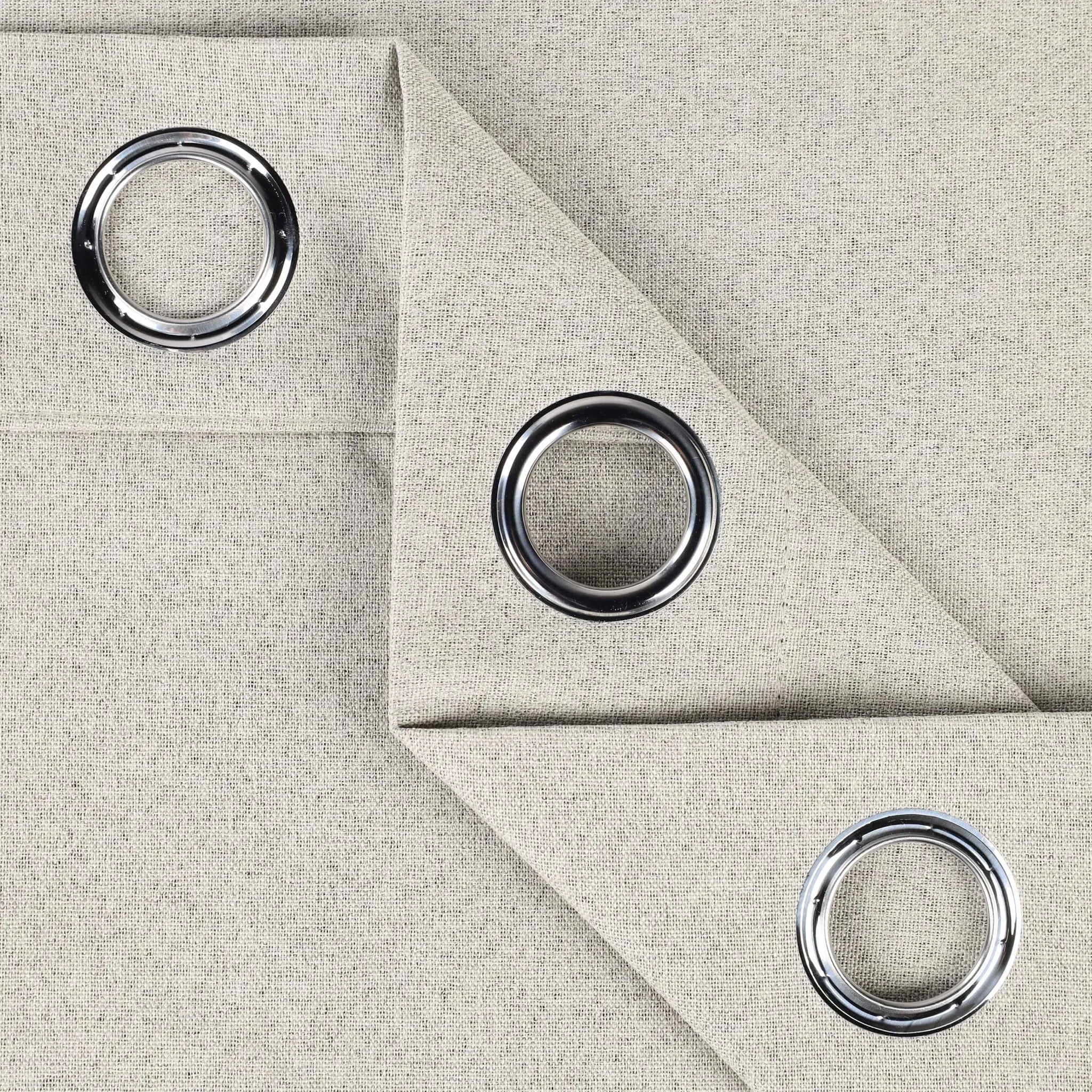 Neal 100% Blackout Machine Washable Grommet Curtains, Set of 2 Panels - Blackout Curtains by Superior Brand