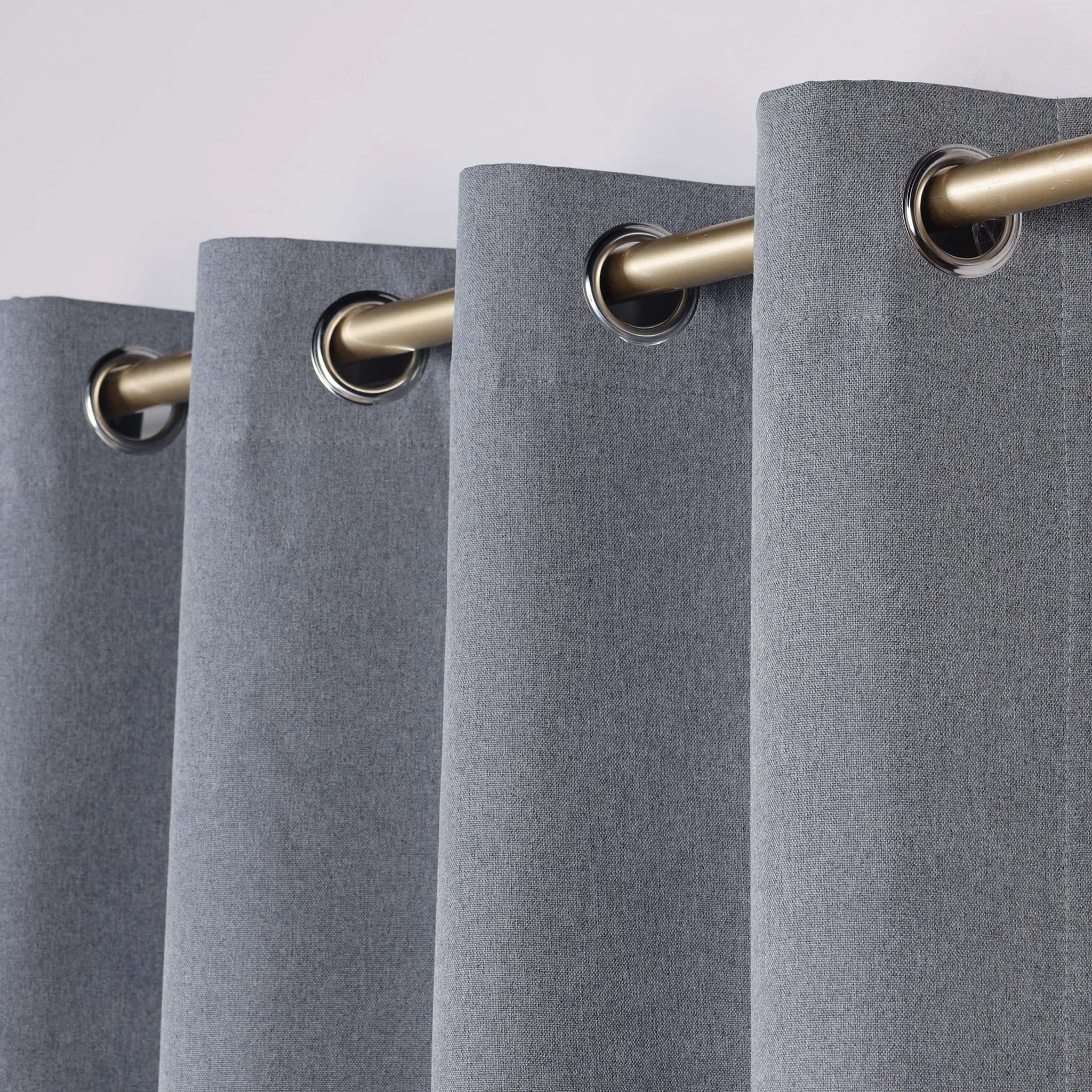 Neal 100% Blackout Machine Washable Grommet Curtains, Set of 2 Panels - Blackout Curtains by Superior Brand