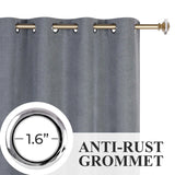 Neal 100% Blackout Machine Washable Grommet Curtains, Set of 2 Panels - Blackout Curtains by Superior Brand