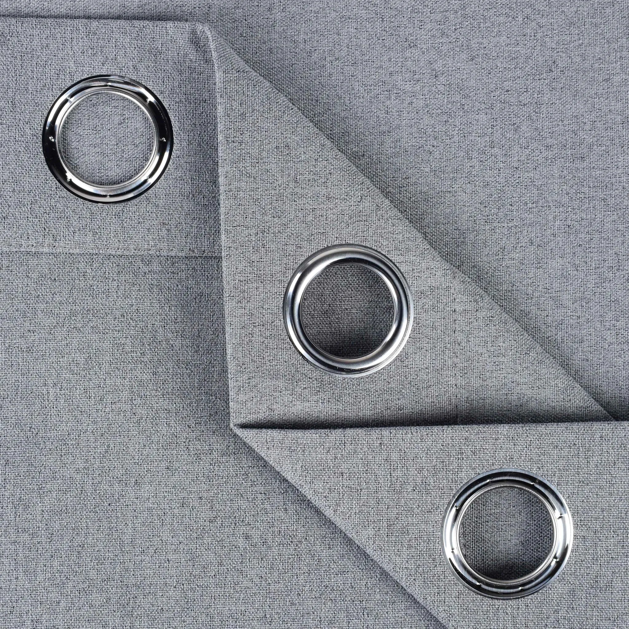 Neal 100% Blackout Machine Washable Grommet Curtains, Set of 2 Panels - Blackout Curtains by Superior Brand