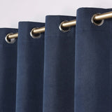 Neal 100% Blackout Machine Washable Grommet Curtains, Set of 2 Panels - Blackout Curtains by Superior Brand