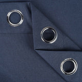Neal 100% Blackout Machine Washable Grommet Curtains, Set of 2 Panels - Blackout Curtains by Superior Brand
