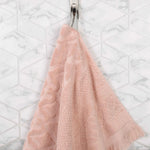 Cotton Geometric Jacquard Absorbent Bath Towel Set of 3 - Bath Towel by Superior Brand