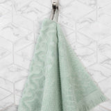 Rolla Cotton Geometric Jacquard Plush Absorbent Bath Sheet Set of 2 - Bath Sheet by Superior Brand