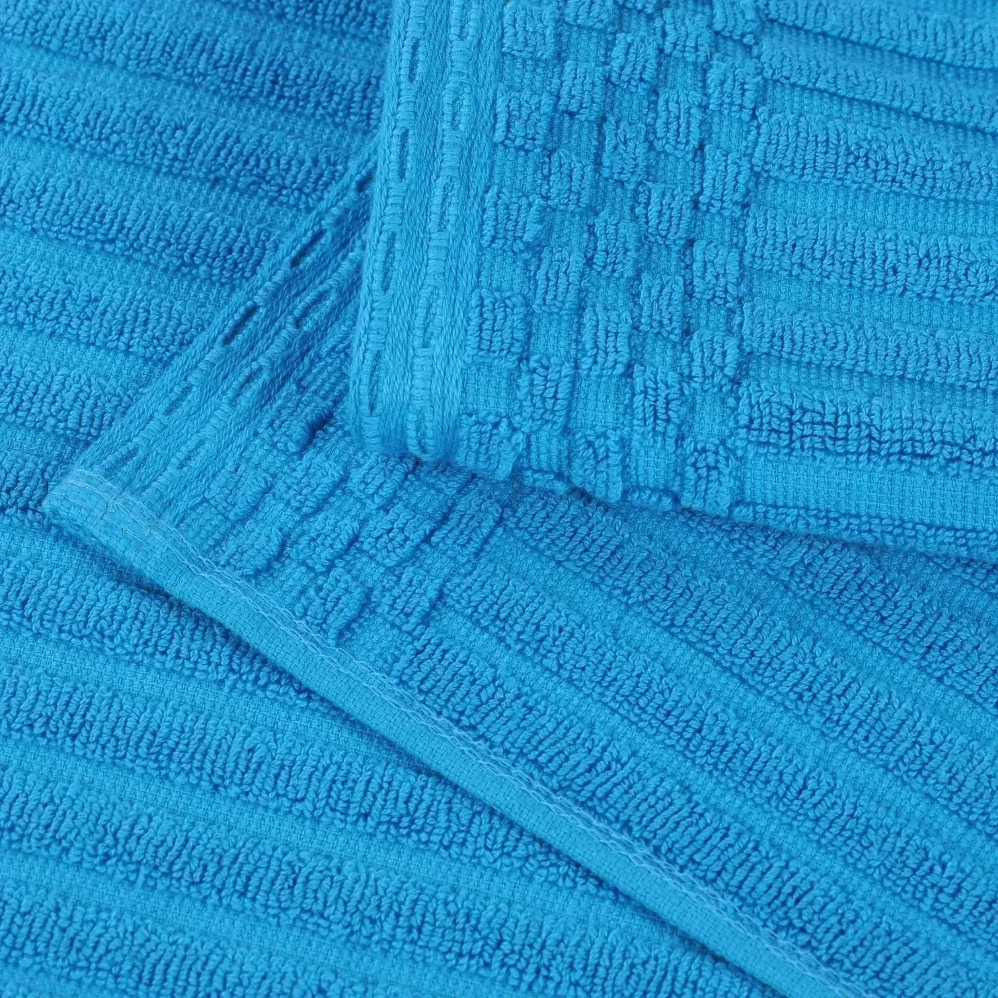 Soho Ribbed Cotton Absorbent Bath Towel Set of 4 - Bath Towel by Superior Brand