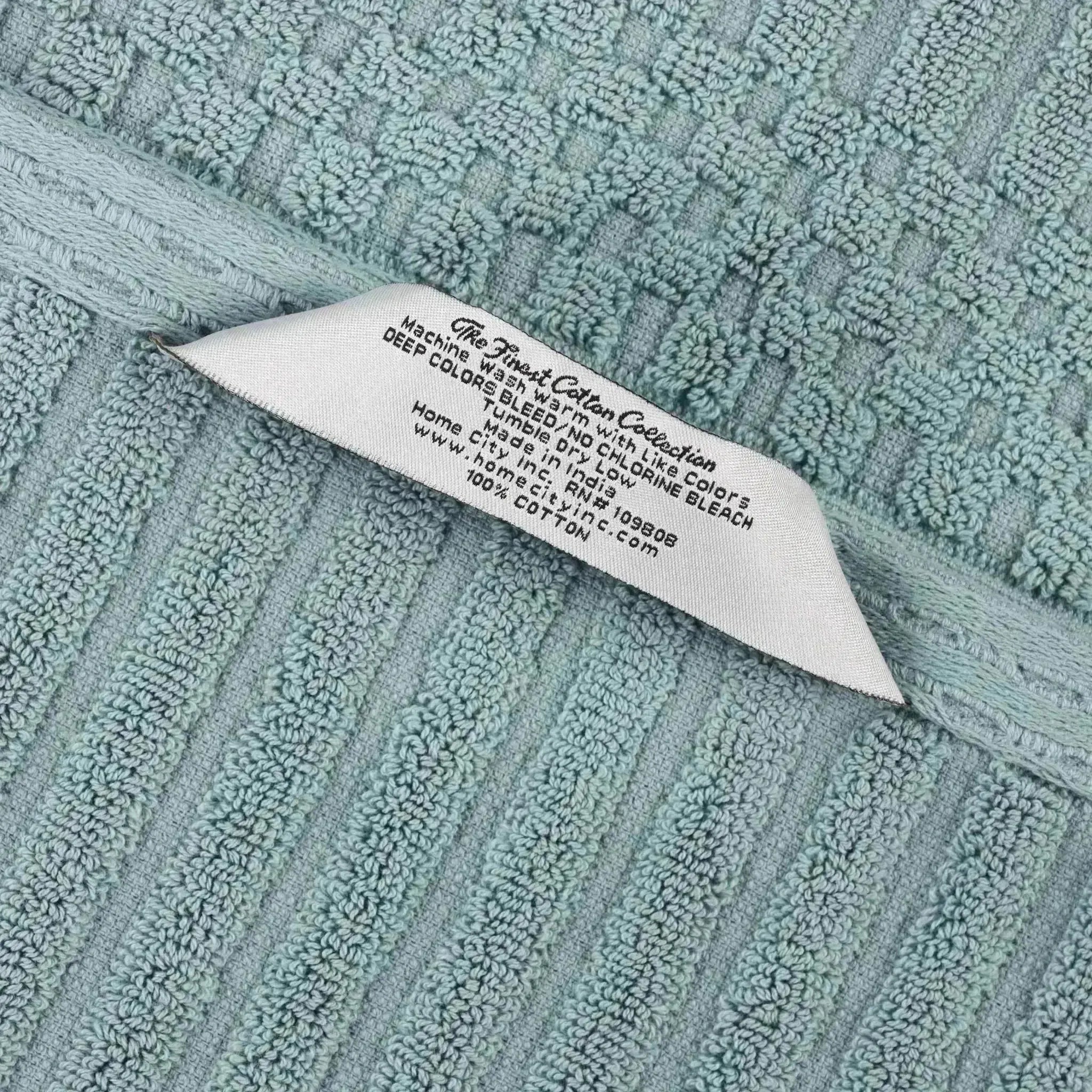 Soho Ribbed Cotton Absorbent Bath Towel Set of 4 - Bath Towel by Superior Brand