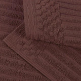 Ribbed Cotton Absorbent Bath Towel Set of 4 - Bath Towel by Superior Brand