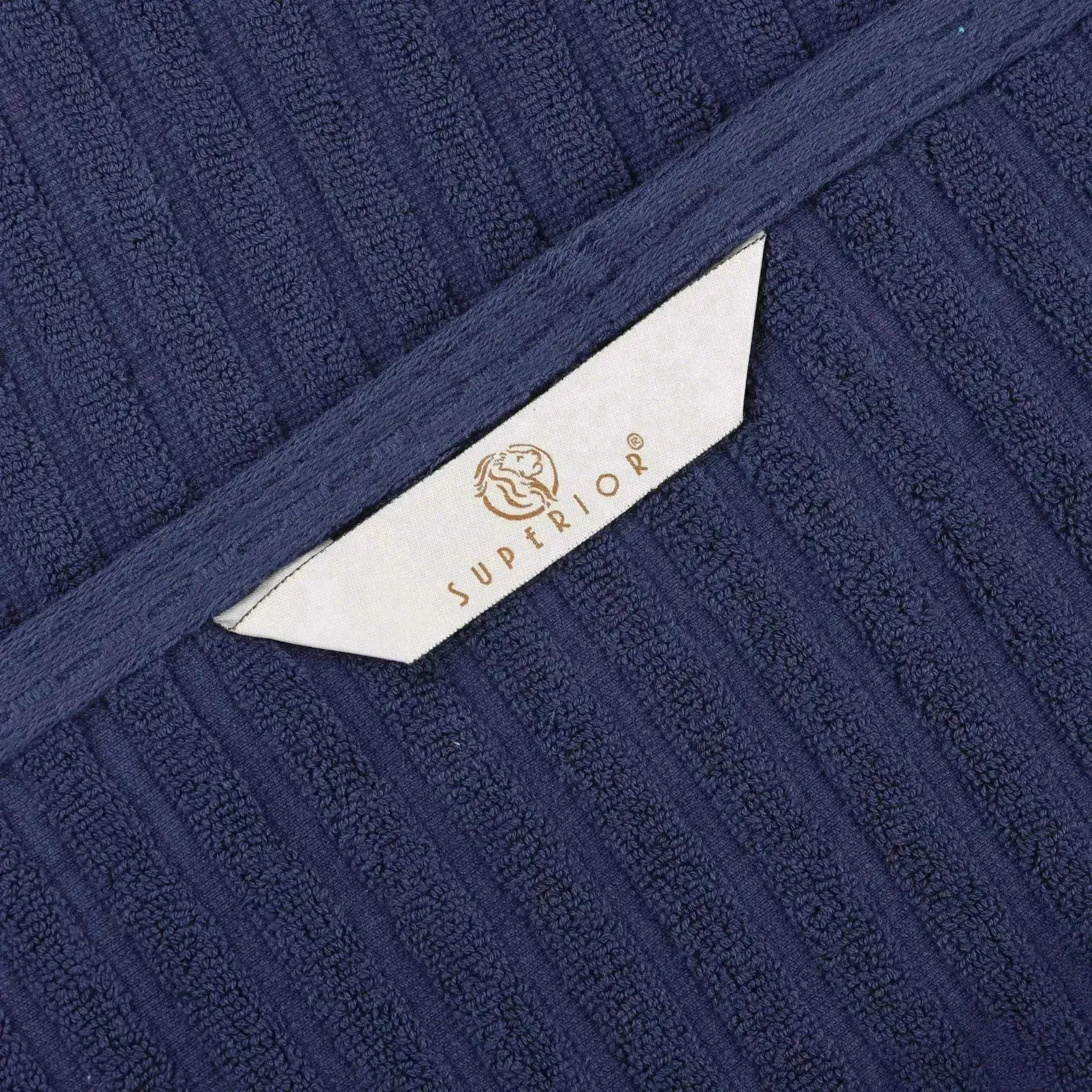 Soho Ribbed Cotton Absorbent 3 Piece Assorted Towel Set - Towel Set by Superior Brand