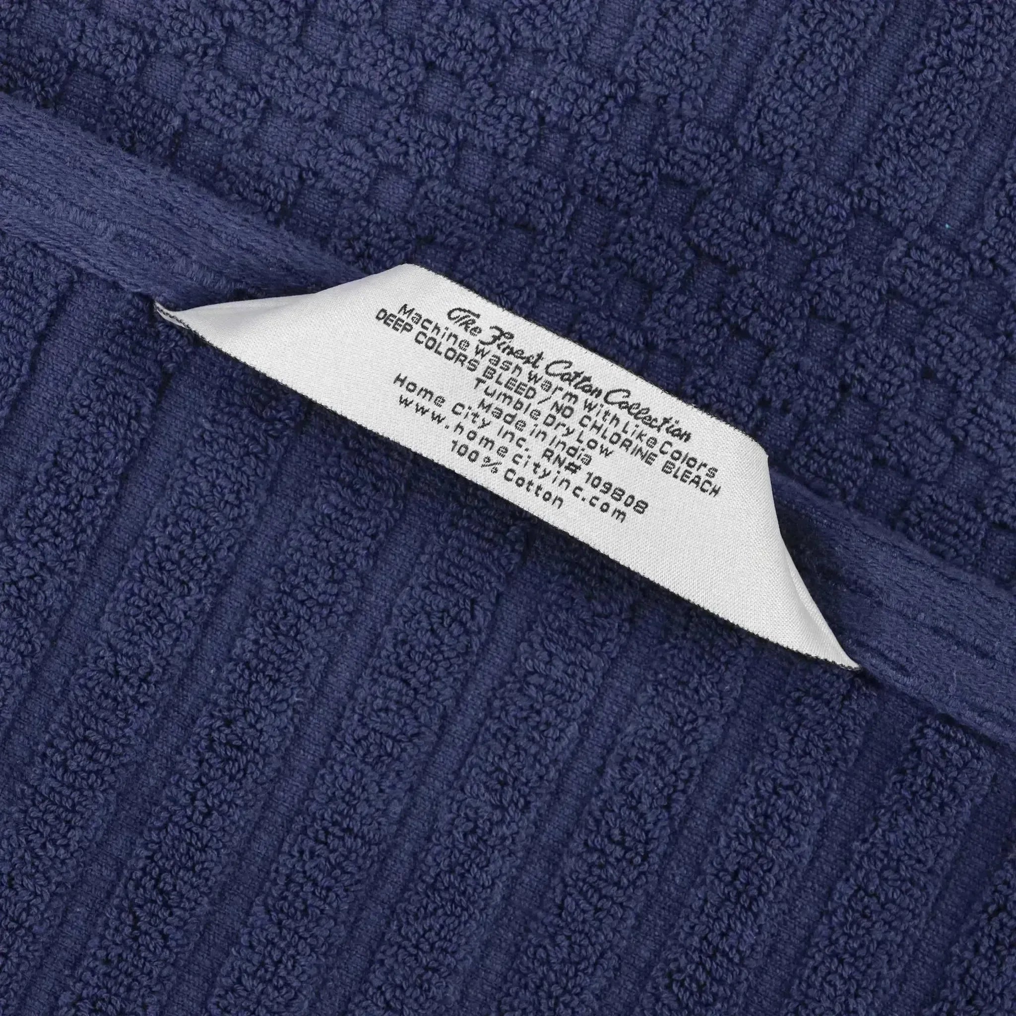 Ribbed Cotton Absorbent Bath Towel Set of 4 - Bath Towel by Superior Brand