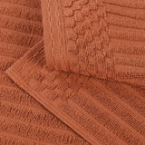 Ribbed Cotton Absorbent Bath Towel Set of 4 - Bath Towel by Superior Brand