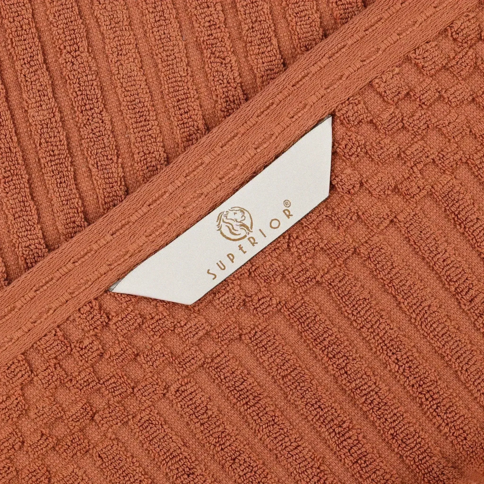 Ribbed Cotton Absorbent Bath Towel Set of 4 - Bath Towel by Superior Brand