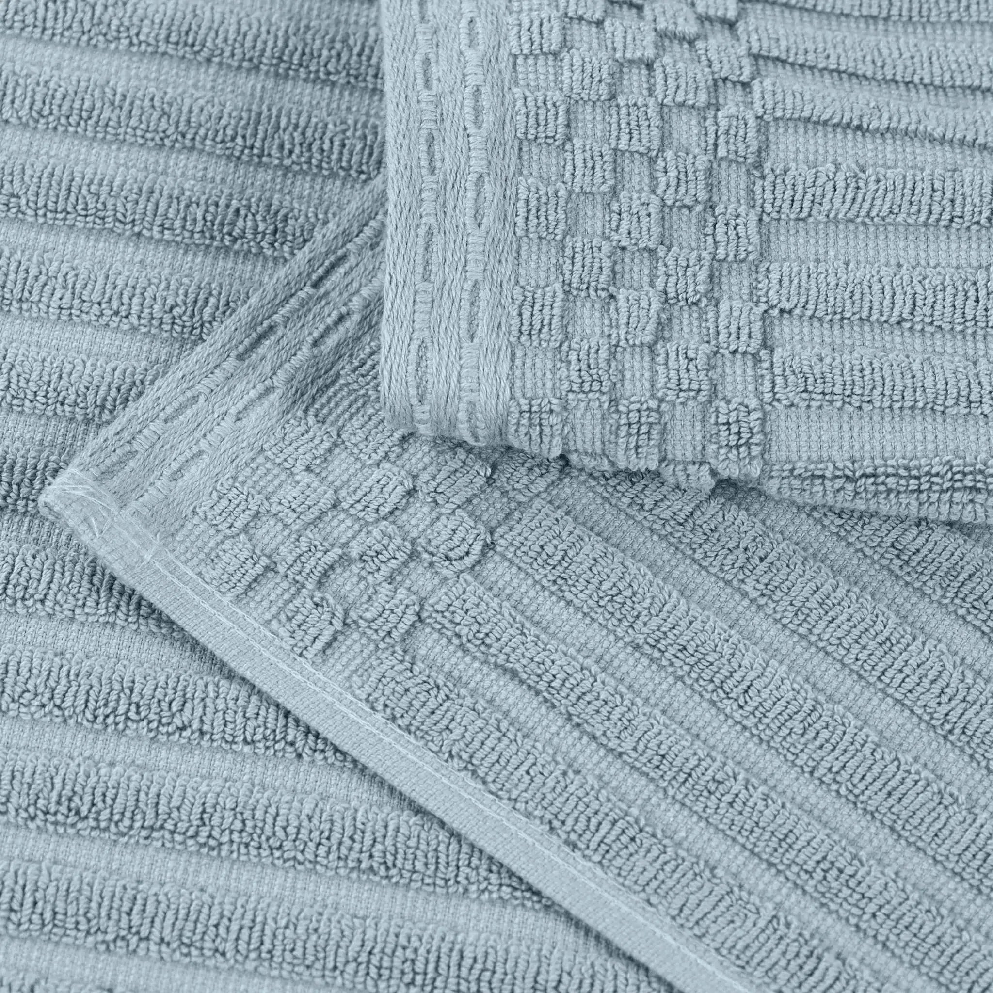 Soho Ribbed Cotton Absorbent Bath Towel Set of 4 - Bath Towel by Superior Brand