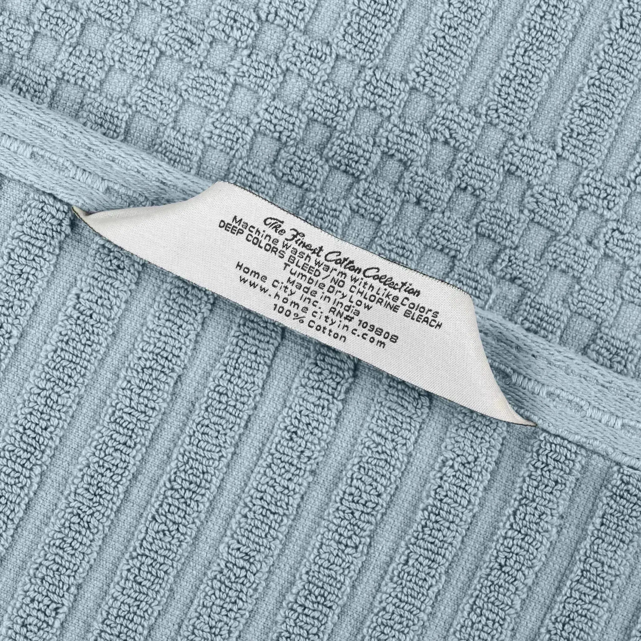 Soho Ribbed Cotton Absorbent Bath Towel Set of 4 - Bath Towel by Superior Brand