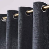 Noor Semi-Blackout Chenille Washable Grommet Curtains, Set of 2 Panels - Blackout Curtains by Superior Brand
