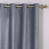 Noor Semi-Blackout Chenille Washable Grommet Curtains, Set of 2 Panels - Blackout Curtains by Superior Brand