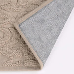 Venere Floral Scroll Textured Machine Washable Bath Rugs, Set of 2 - Bath Rugs by Superior Brand