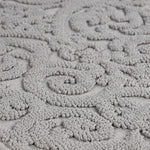 Venere Floral Scroll Textured Machine Washable Bath Rugs, Set of 2 - Bath Rugs by Superior Brand