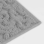 Venere Floral Scroll Textured Machine Washable Bath Rugs, Set of 2 - Bath Rugs by Superior Brand