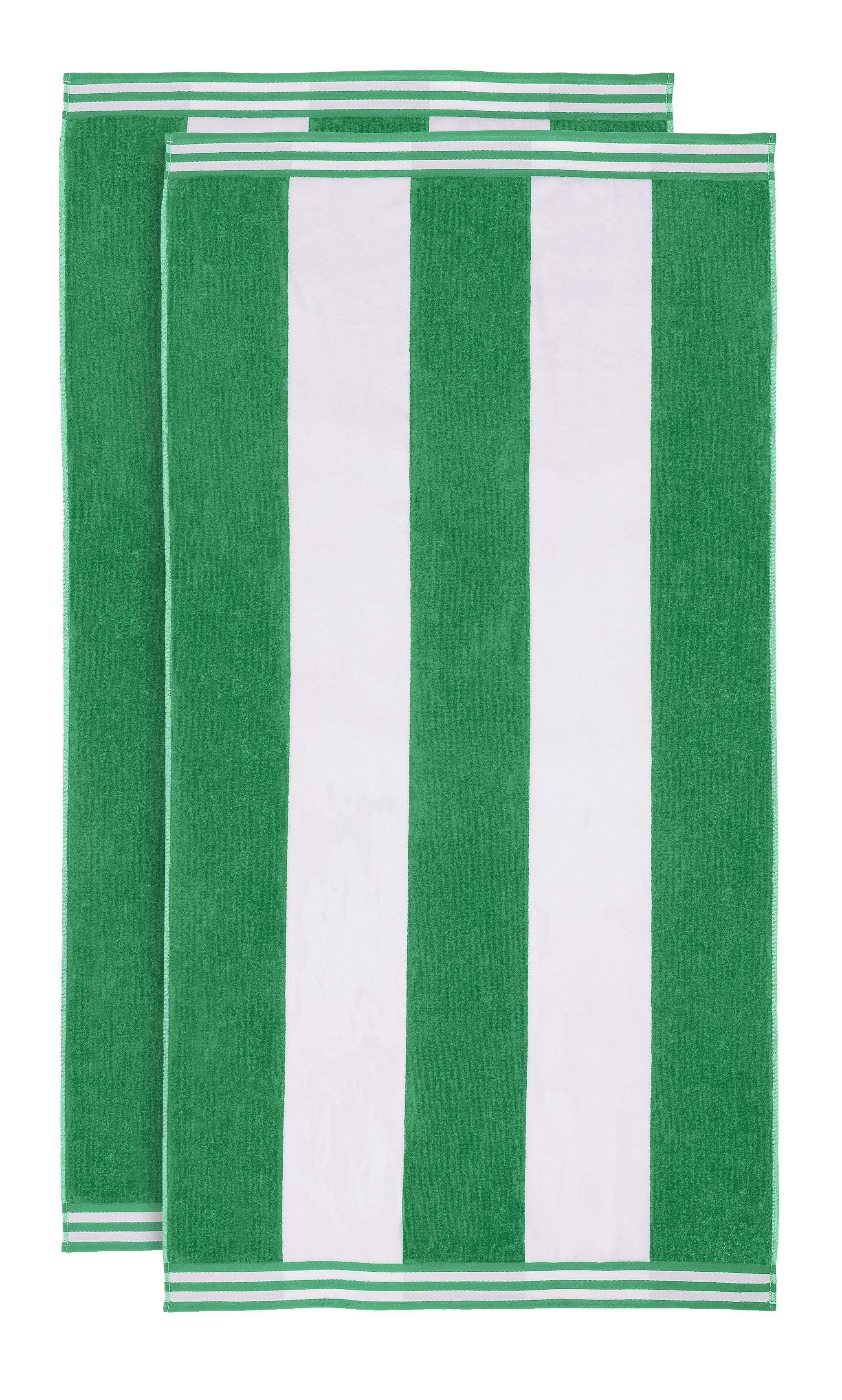Cabana Stripe Oversized Cotton Beach Towel Set of 2, 4, or 6 Piece - Beach Towel by Superior Brand