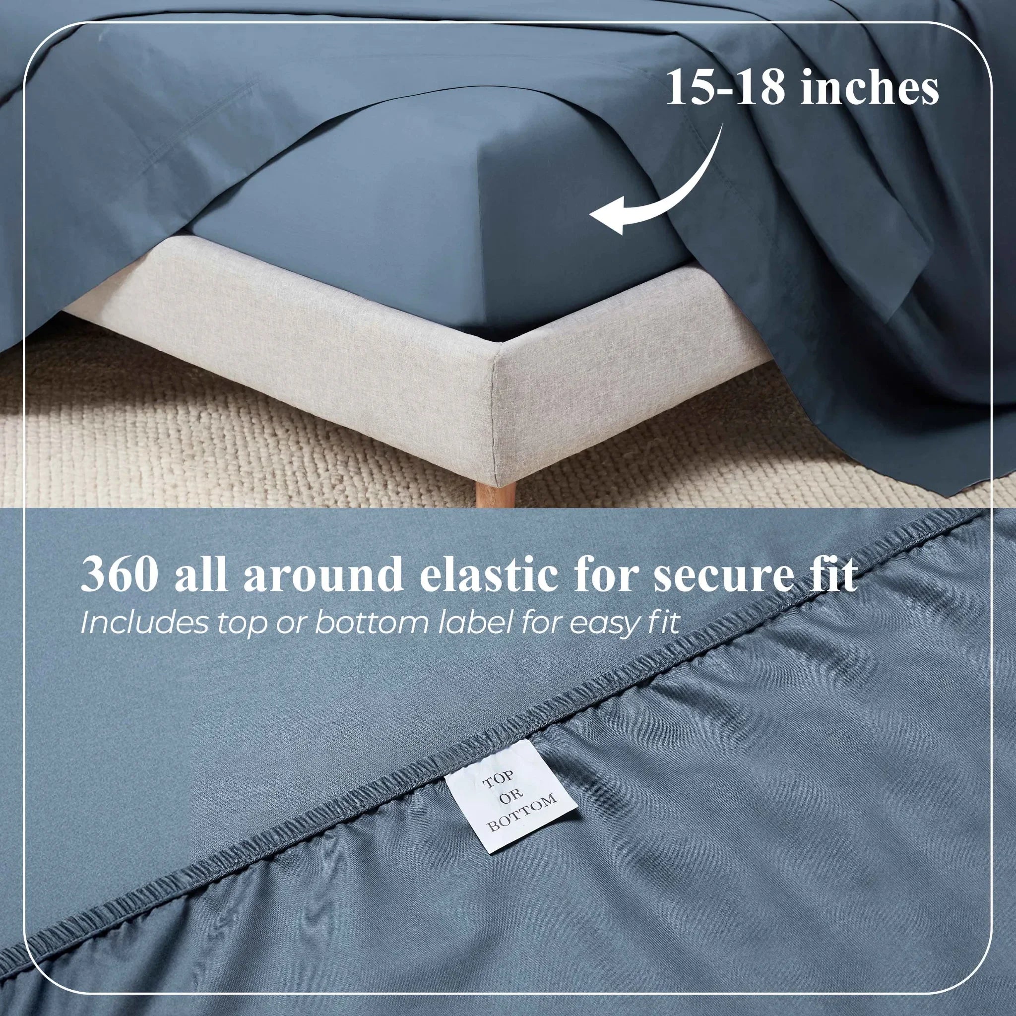 Apus 100% Cotton Perfect Fit Deep Pocket Sheet Set - Sheet Set by Superior Brand