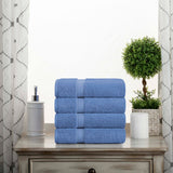 Madison Egyptian Cotton Plush Hand Towel Set 4-Piece - Egyptian Cotton Hand Towel by Superior Brand