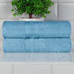 Ultra-Soft Cotton Solid Medium Weight Absorbent Bath Towel Set of 2 - Towel Set by Superior Brand