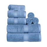 Madison Egyptian Cotton Plush Heavyweight 8 Piece Towel Set - Egyptian Cotton Towel Set by Superior Brand
