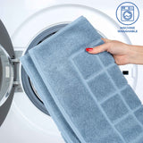 Nora Cotton Solid Absorbent Thick Checkered Washable Bath Mat Set of 2 - Bath Mats by Superior Brand