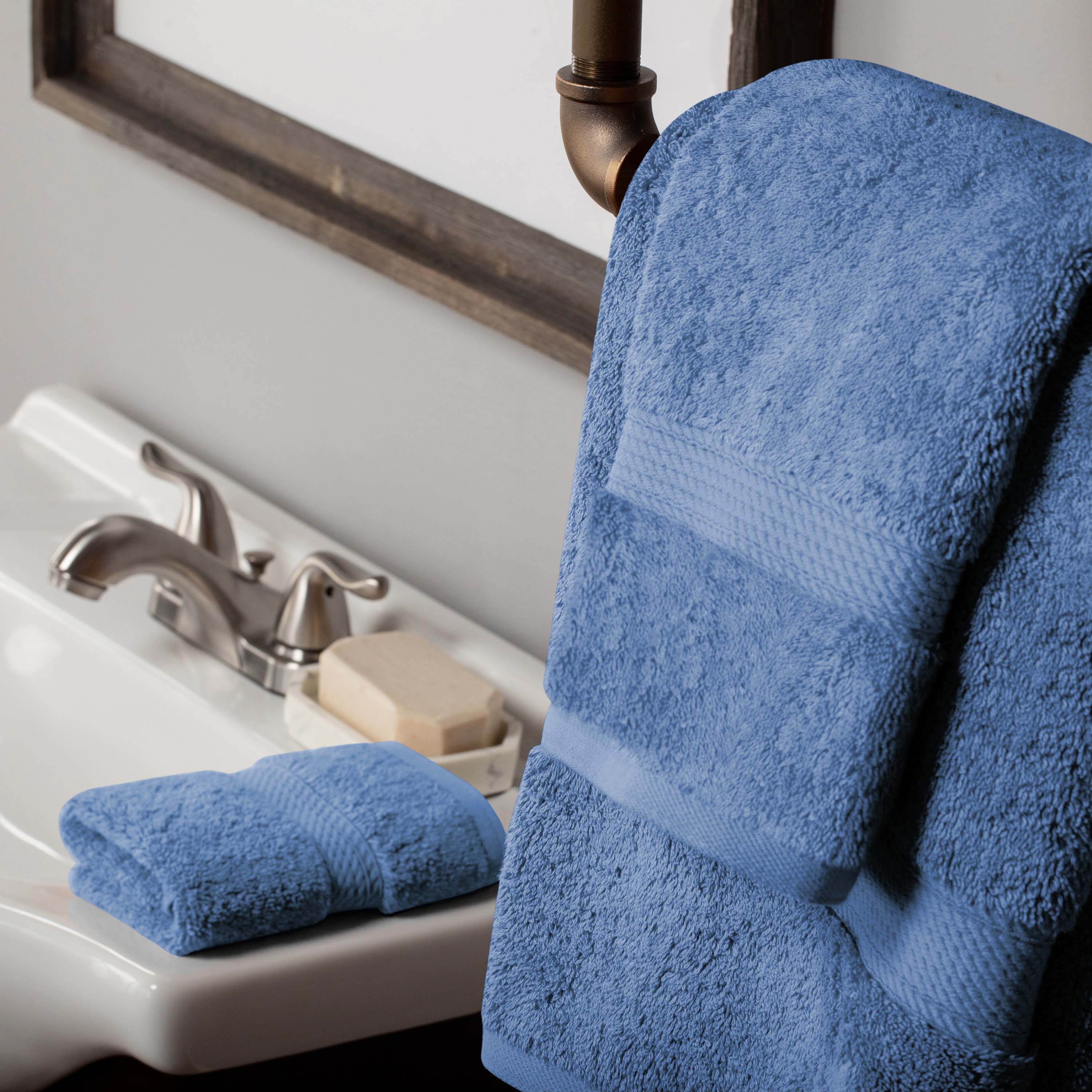 Egyptian Cotton Madison Plush Towel Set 3 Piece - Egyptian Cotton Towel Set by Superior Brand