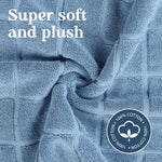 Nora Cotton Solid Absorbent Thick Checkered Washable Bath Mat Set of 2 - Bath Mats by Superior Brand
