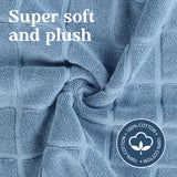 Nora Cotton Solid Absorbent Thick Checkered Washable Bath Mat Set of 2 - Bath Mats by Superior Brand