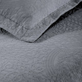 Lightweight Cotton Bedspread Sets 3-Piece Fleur De Lis Jacquard Matelassé - Bedspread by Superior Brand