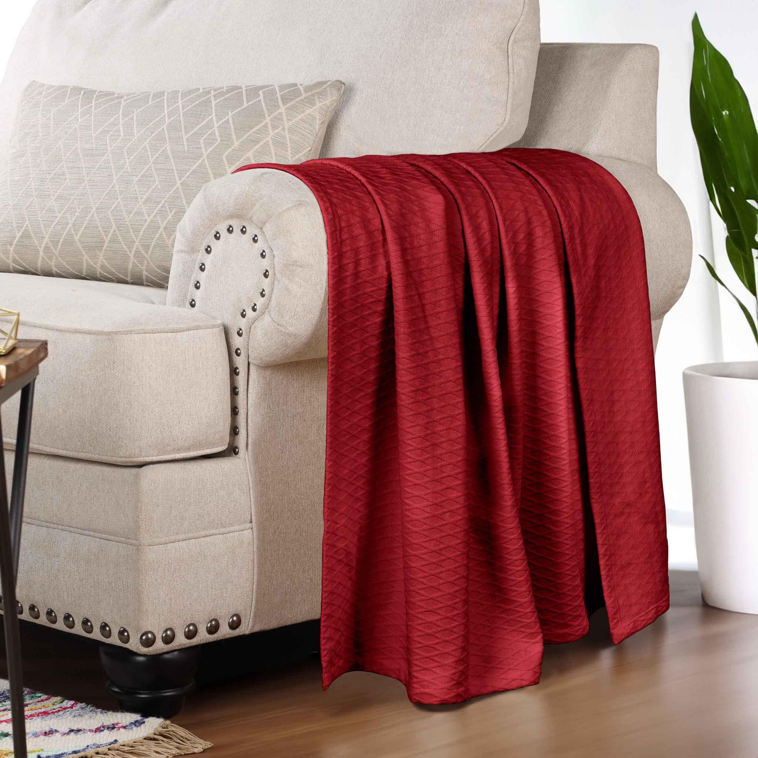 100% Cotton Thermal Blanket – Diamond Weave All-Season, Lightweight & Breathable - Blanket by Superior Brand