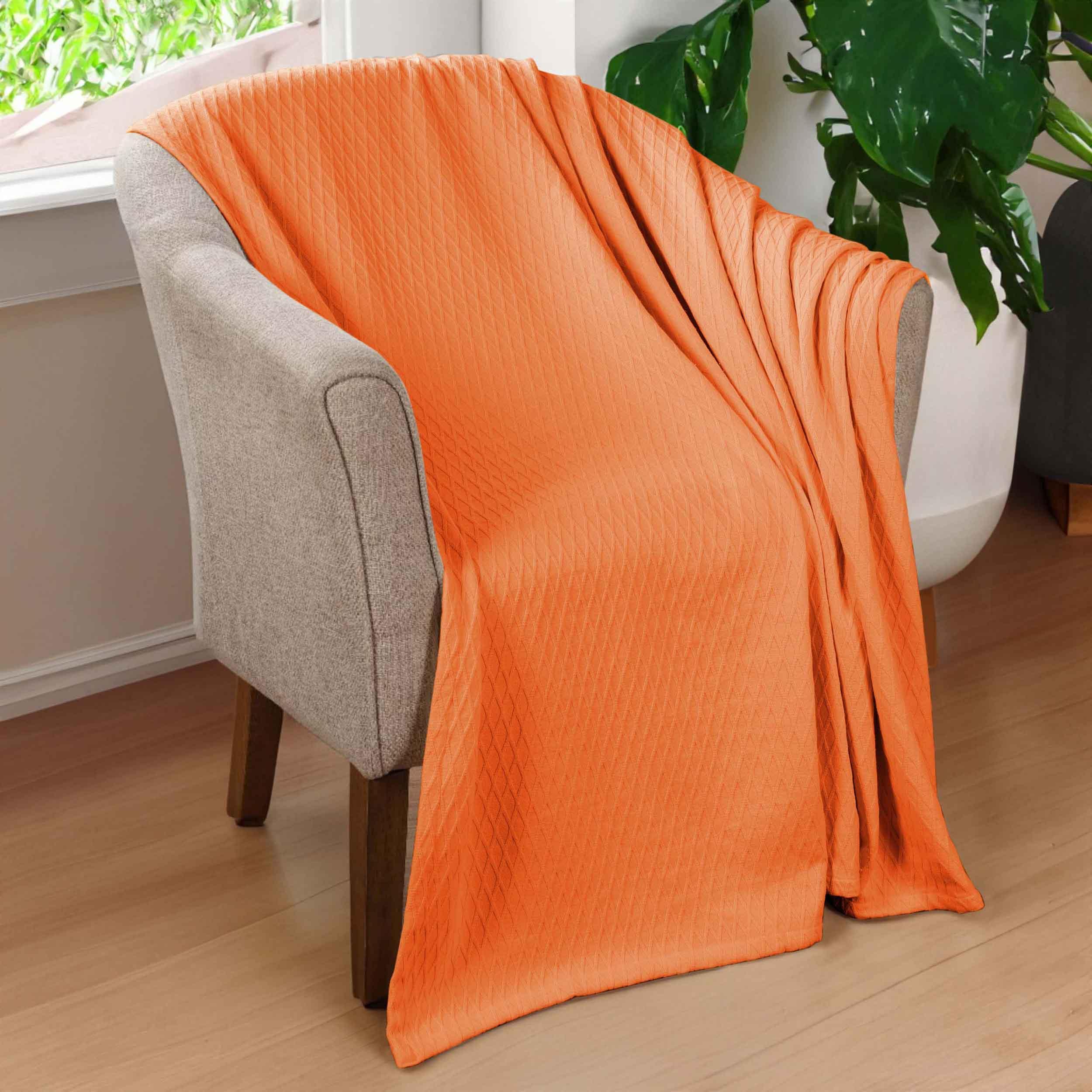 100% Cotton Thermal Blanket – Diamond Weave All-Season, Lightweight & Breathable - Blanket by Superior Brand