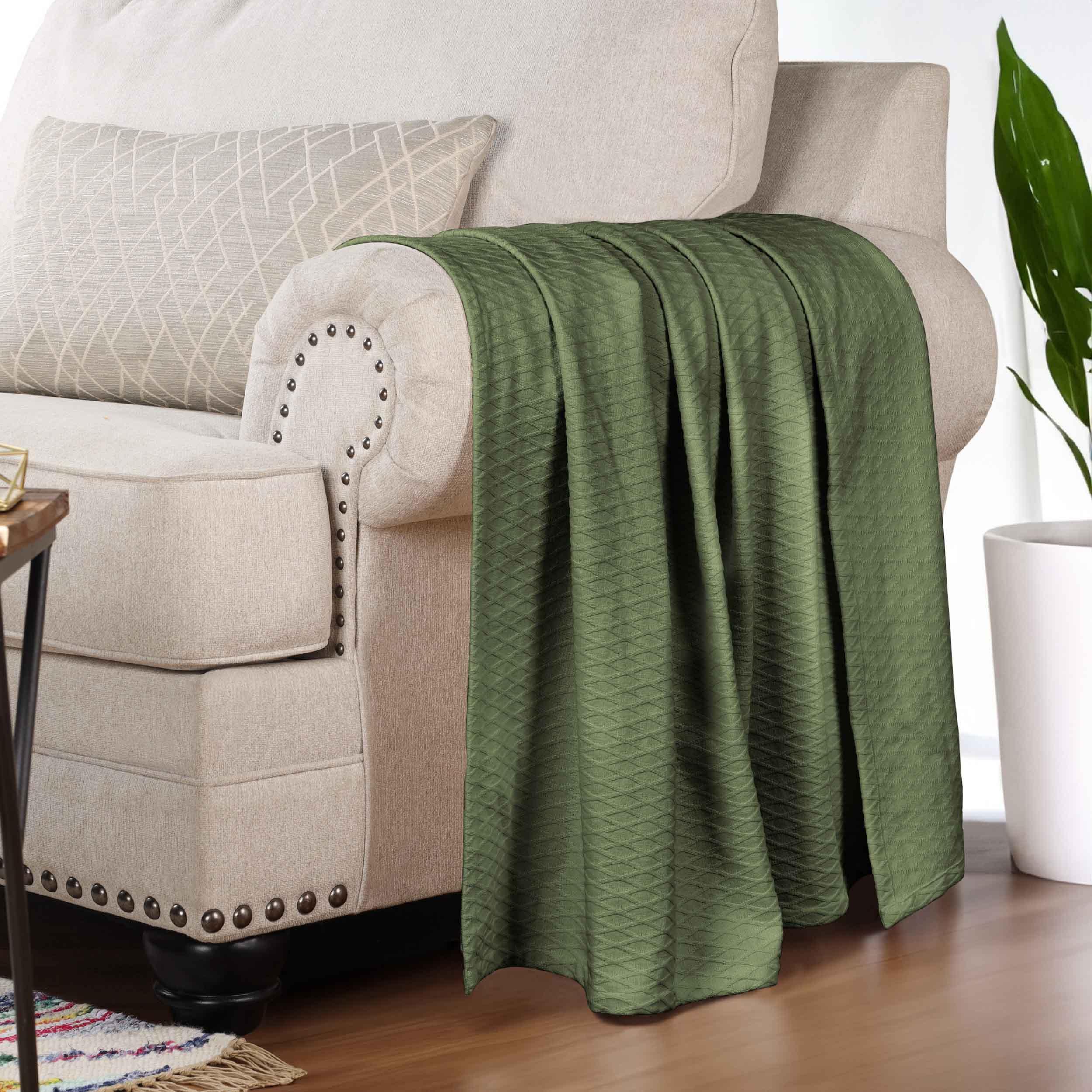 100% Cotton Thermal Blanket – Diamond Weave All-Season, Lightweight & Breathable - Blanket by Superior Brand