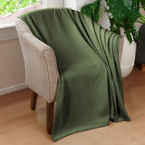 100% Cotton Thermal Blanket – Diamond Weave All-Season, Lightweight & Breathable - Blanket by Superior Brand