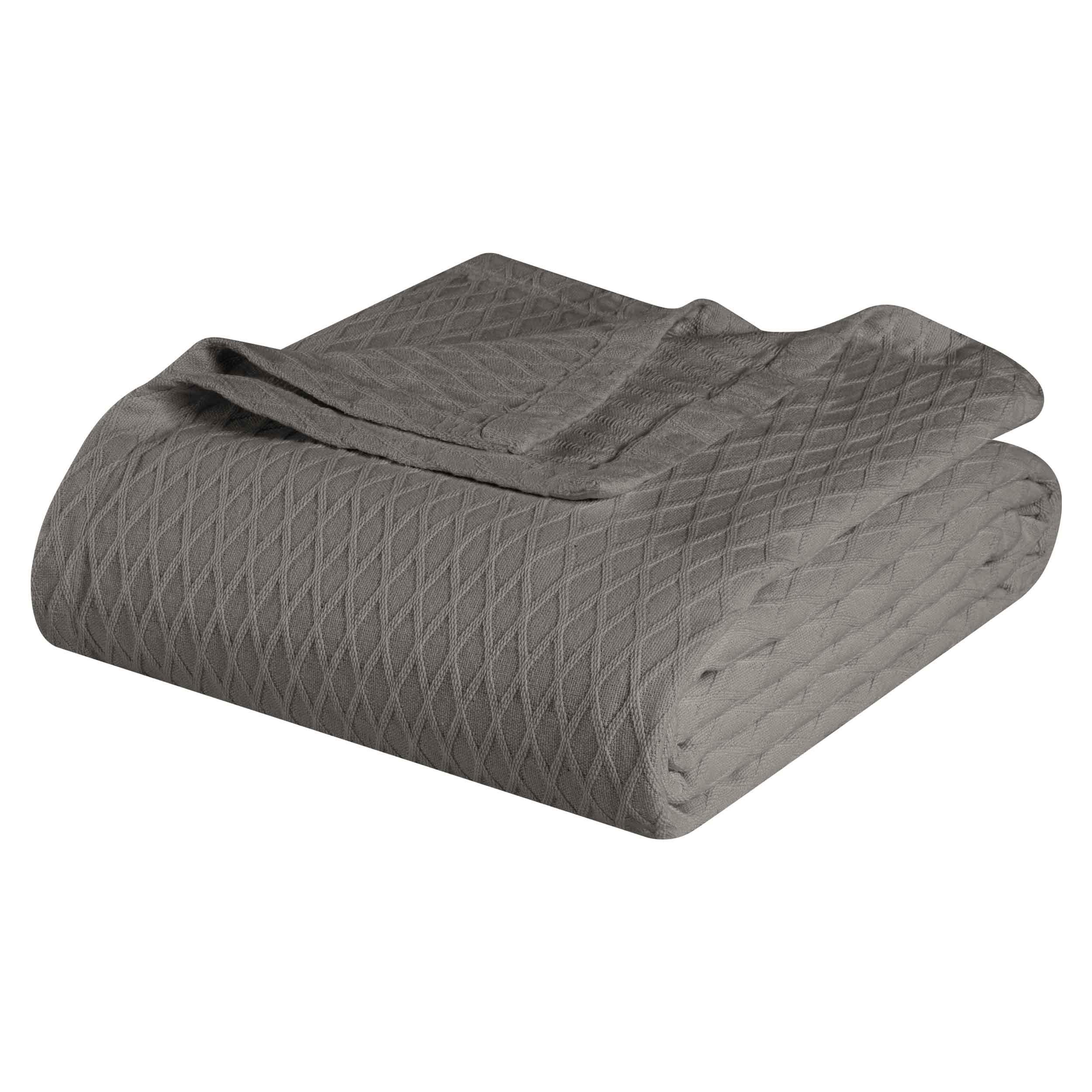 100% Cotton Thermal Blanket – Diamond Weave All-Season, Lightweight & Breathable - Blanket by Superior Brand