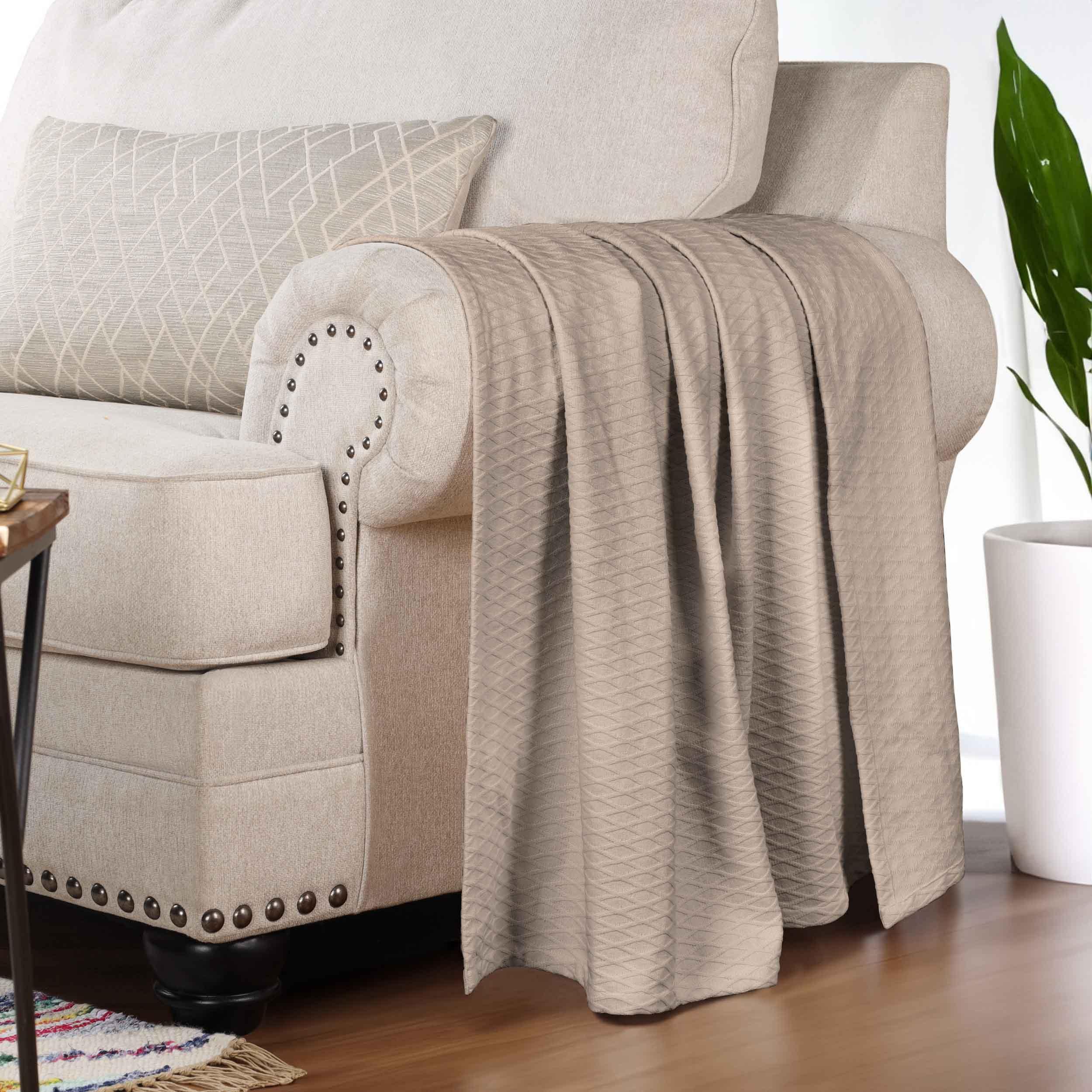 100% Cotton Thermal Blanket – Diamond Weave All-Season, Lightweight & Breathable - Blanket by Superior Brand