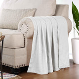 100% Cotton Thermal Blanket – Diamond Weave All-Season, Lightweight & Breathable - Blanket by Superior Brand