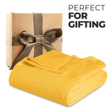 100% Cotton Thermal Blanket – Diamond Weave All-Season, Lightweight & Breathable - Blanket by Superior Brand