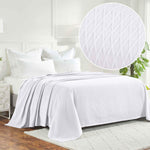 100% Cotton Thermal Blanket – Diamond Weave All-Season, Lightweight & Breathable - Blanket by Superior Brand